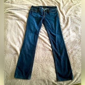 Dark denim jeans